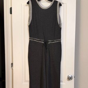 Free People Gray Sleeveless Jumpsuit
